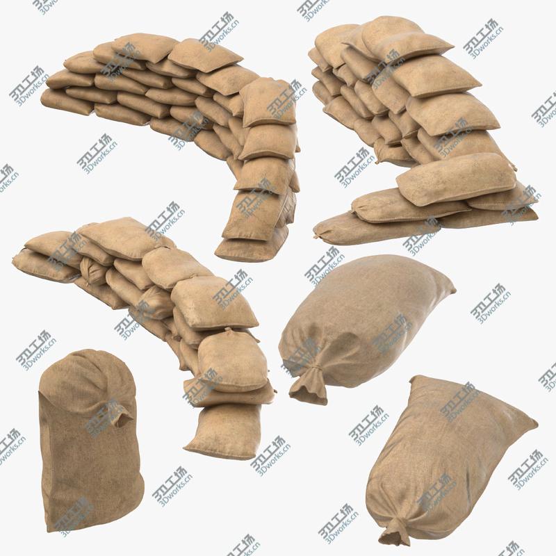 images/goods_img/202105074/Sandbags and Barricades Collection 3D model/1.jpg